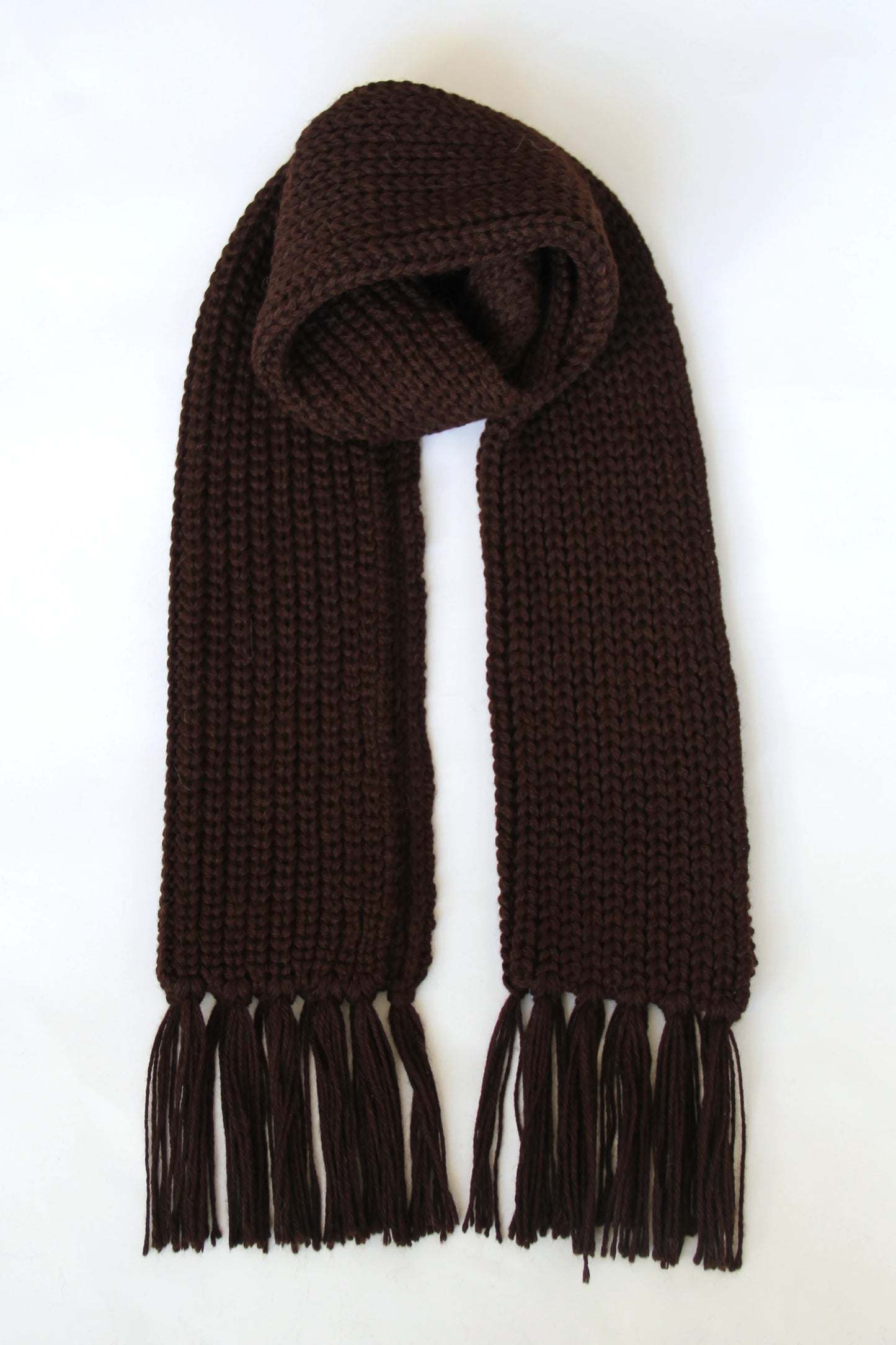 Baby Alpaca Scarf · Chocolate Brown