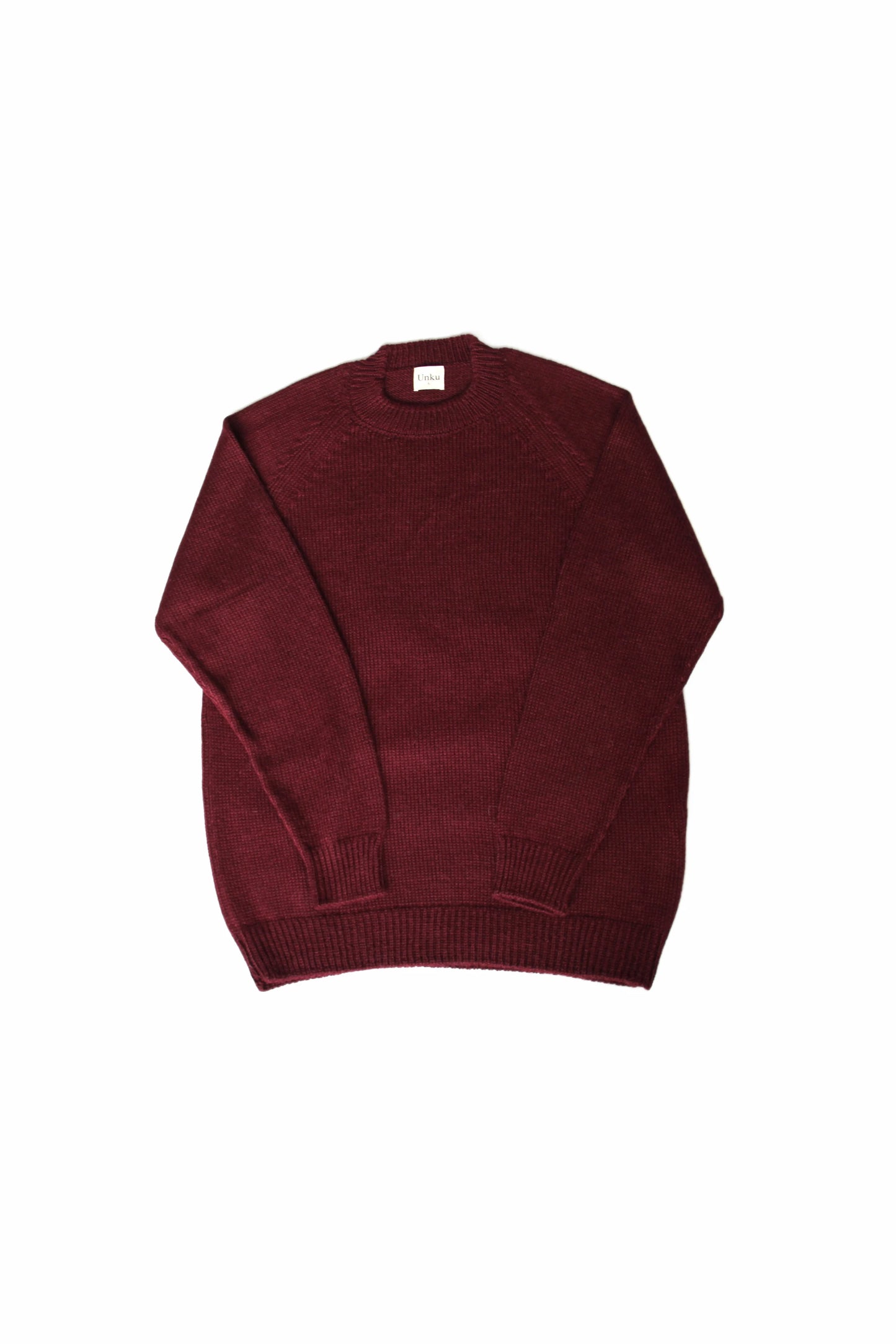 Baby Alpaca Sweater · Burgundy