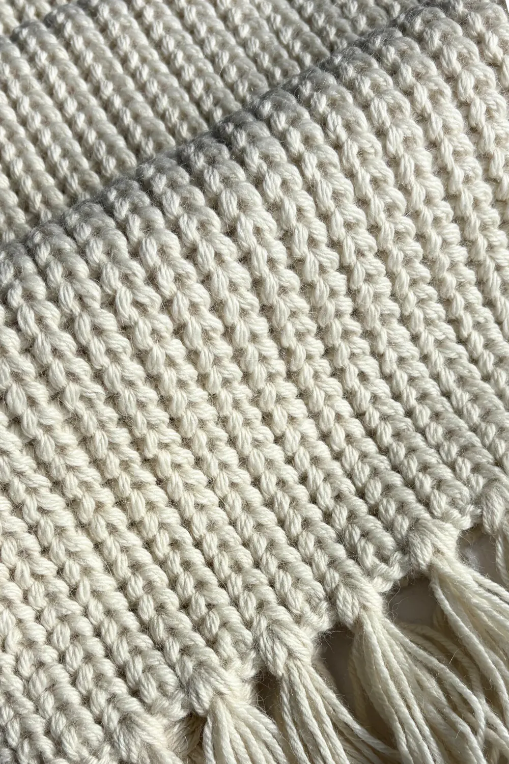 Baby Alpaca Scarf · Cream