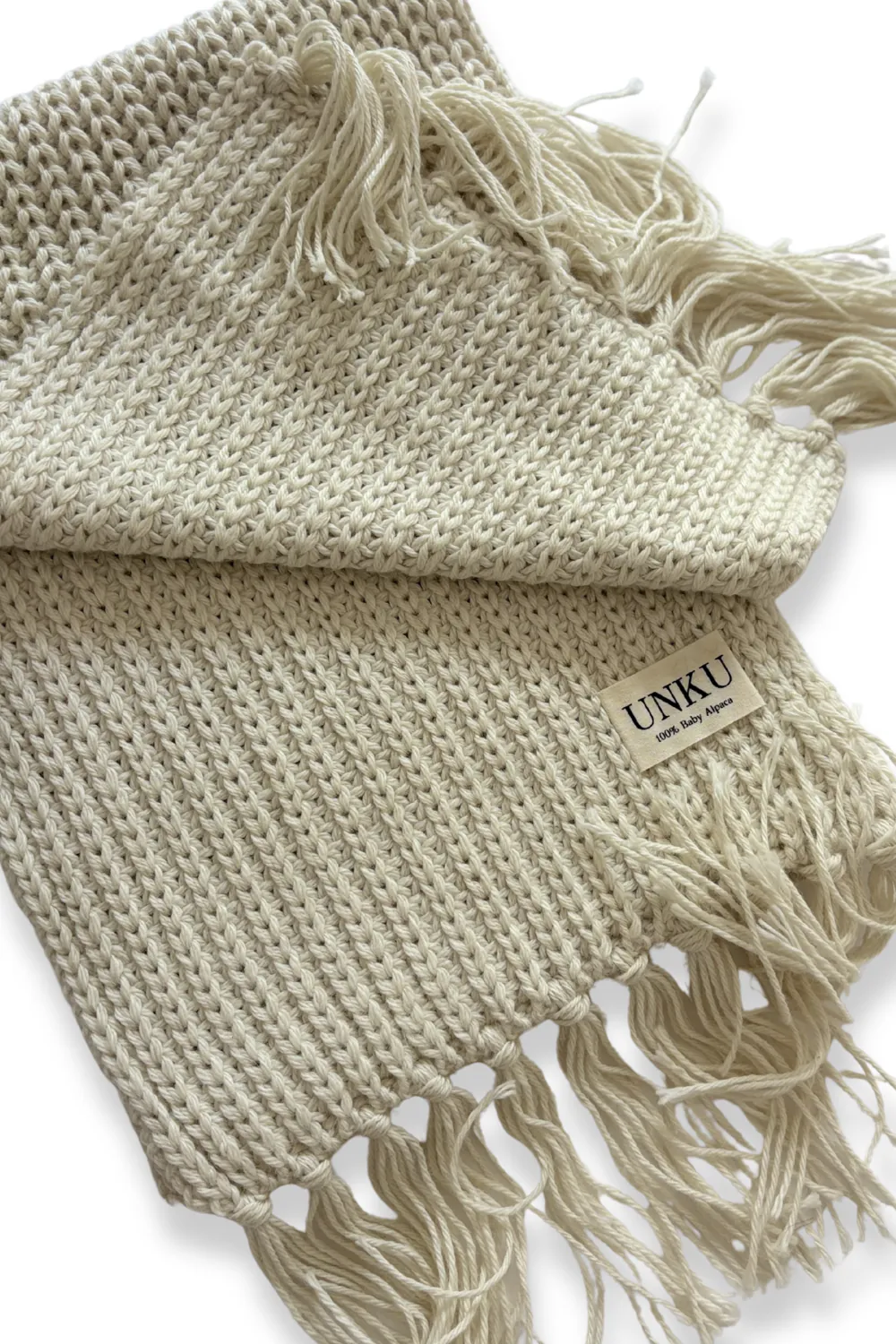 Baby Alpaca Scarf · Cream