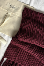 Baby Alpaca Scarf · Cherry Red