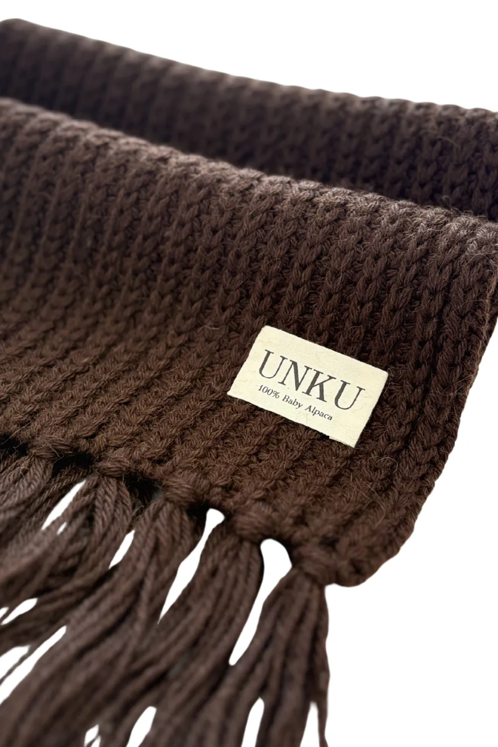 Baby Alpaca Scarf · Chocolate Brown