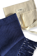 Baby Alpaca Scarf · Sapphire Blue