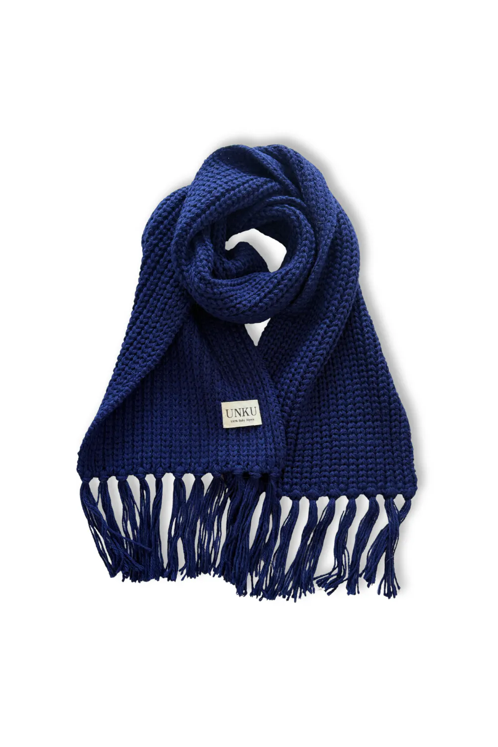 Baby Alpaca Scarf · Sapphire Blue