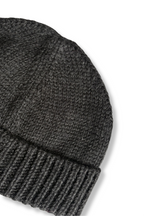 Baby Alpaca Beanie · Charcoal Gray