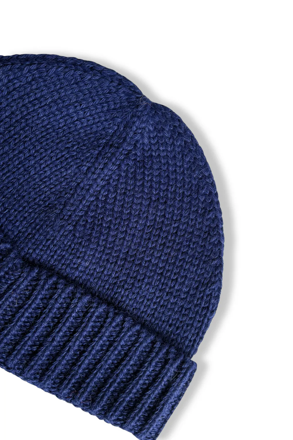 Baby Alpaca Beanie · Sapphire Blue