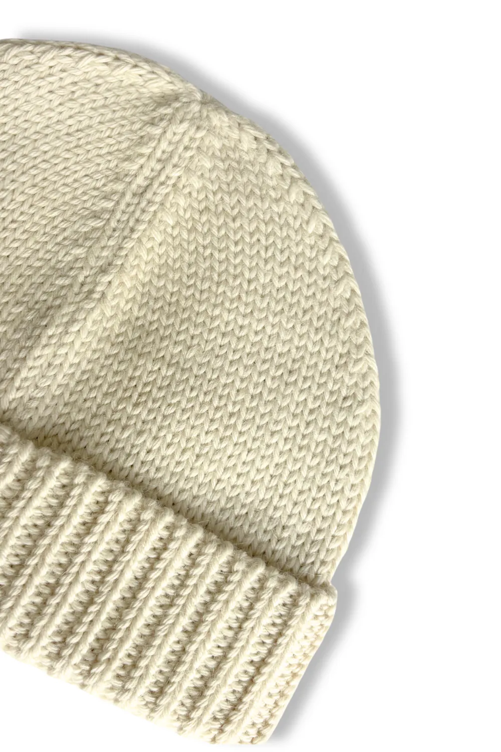 Baby Alpaca Beanie · Cream