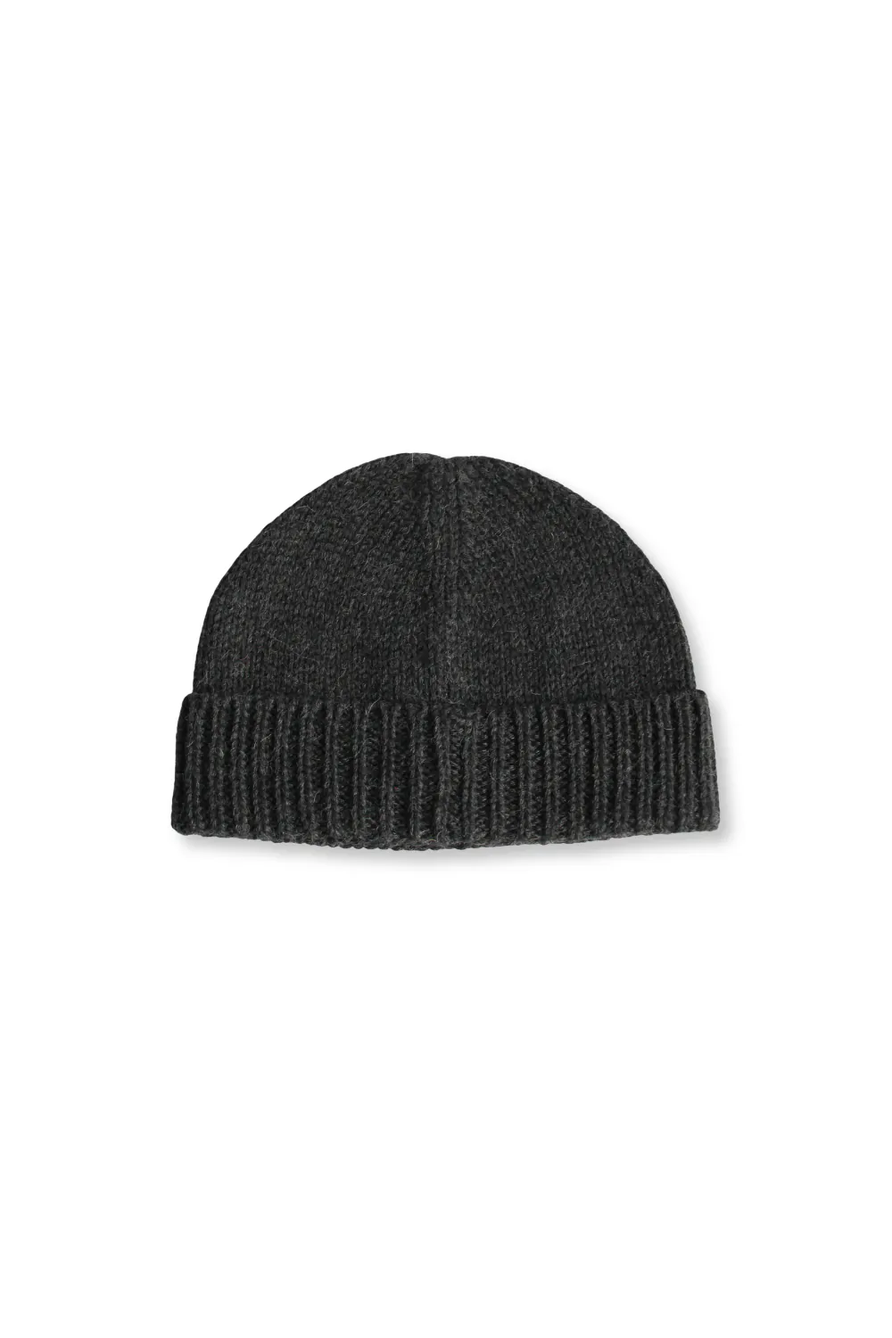 Baby Alpaca Beanie · Charcoal Gray