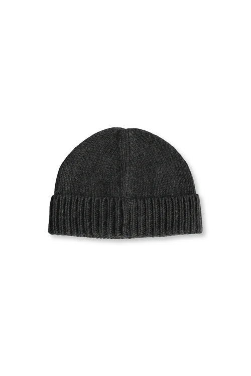 Baby Alpaca Beanie · Charcoal Gray