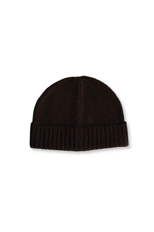 Baby Alpaca Beanie · Chocolate Brown