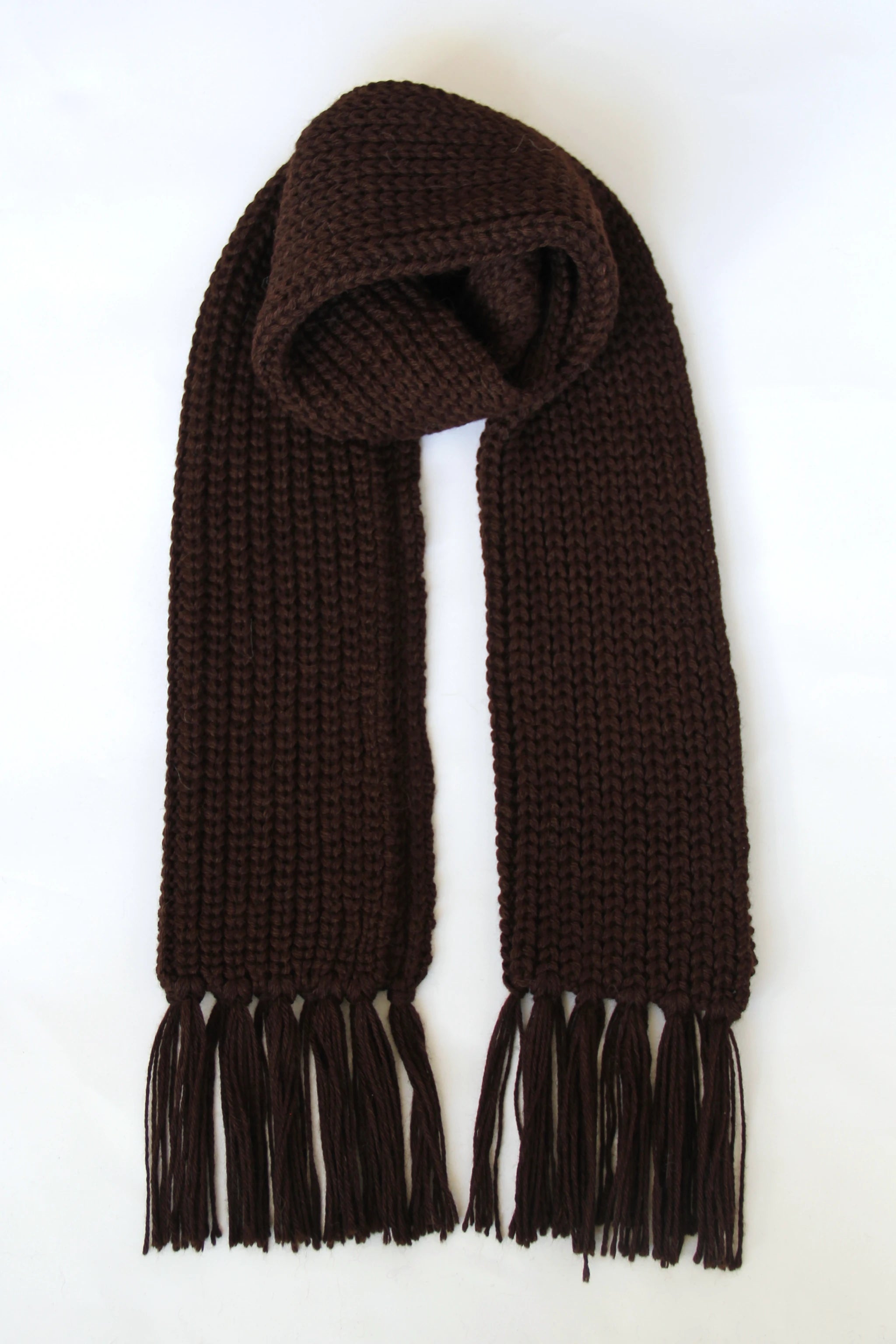 Baby Alpaca Scarf · Chocolate Brown