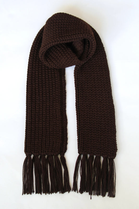 Baby Alpaca Scarf · Chocolate Brown
