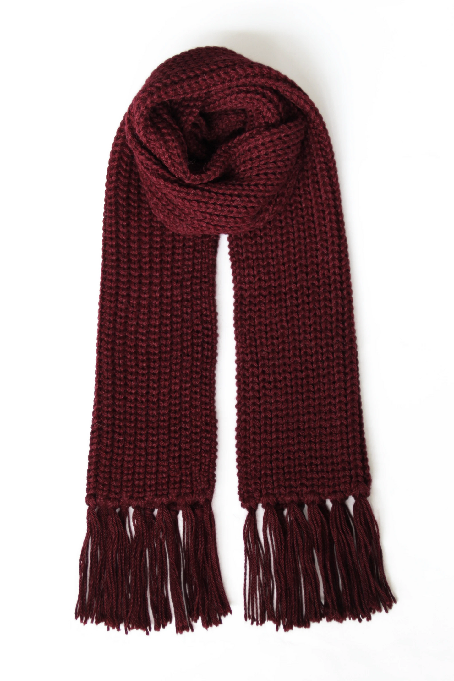 Baby Alpaca Scarf · Cherry Red