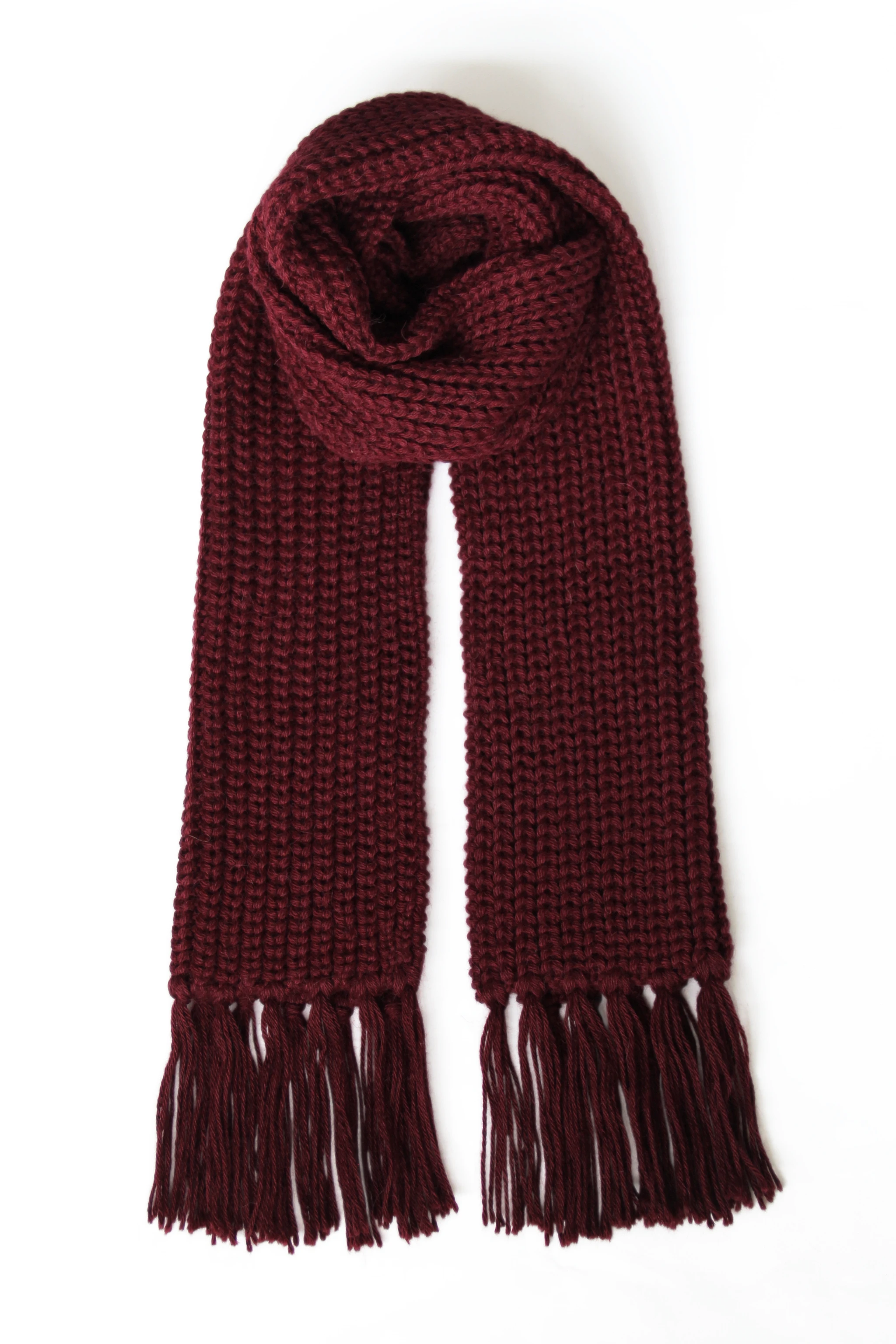 Baby Alpaca Scarf · Cherry Red