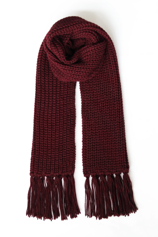 Baby Alpaca Scarf · Cherry Red