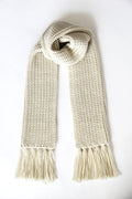 Baby Alpaca Scarf · Cream