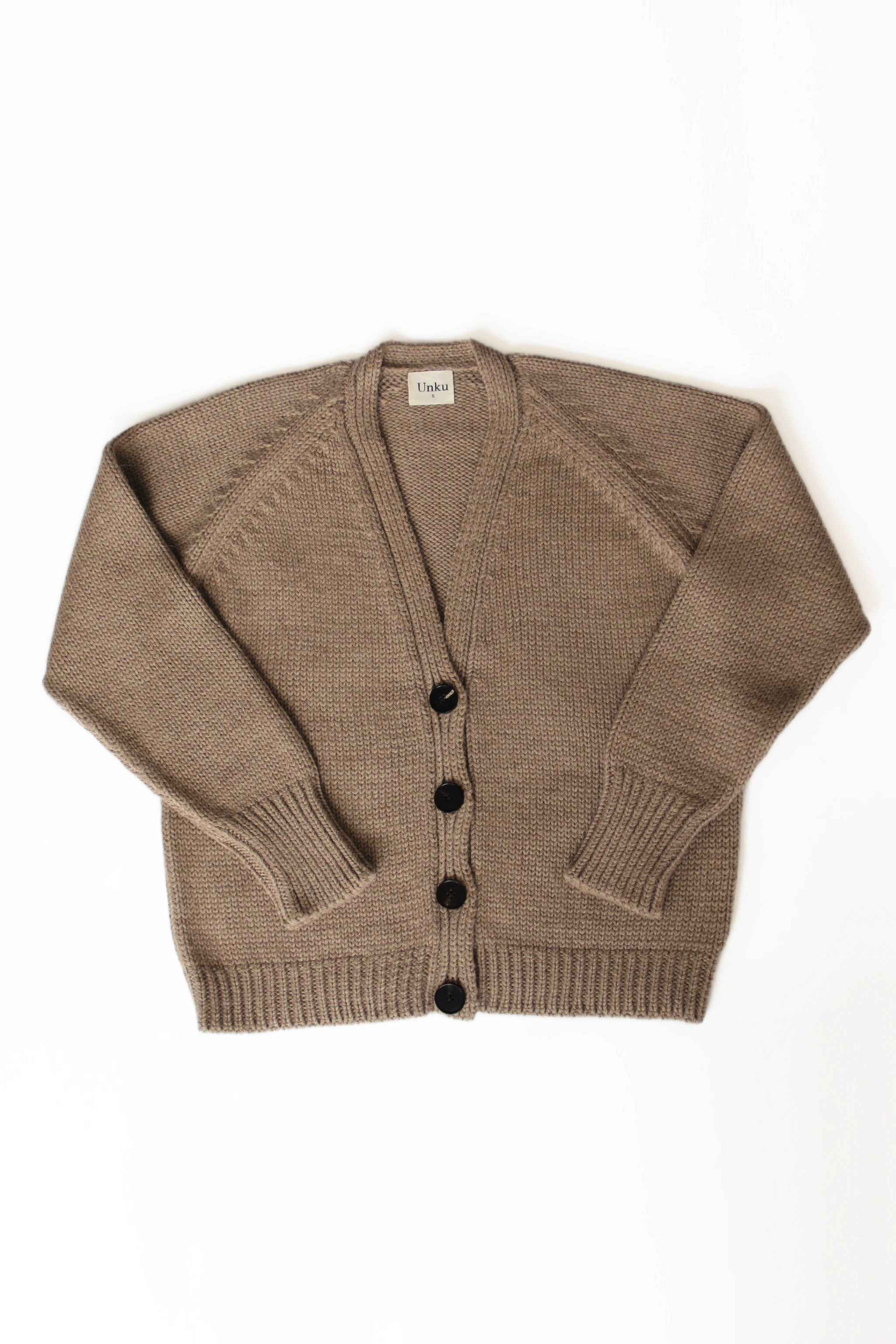 Baby Alpaca Chunky Cardigan · Beige