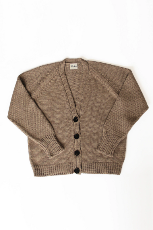 Baby Alpaca Chunky Cardigan · Beige