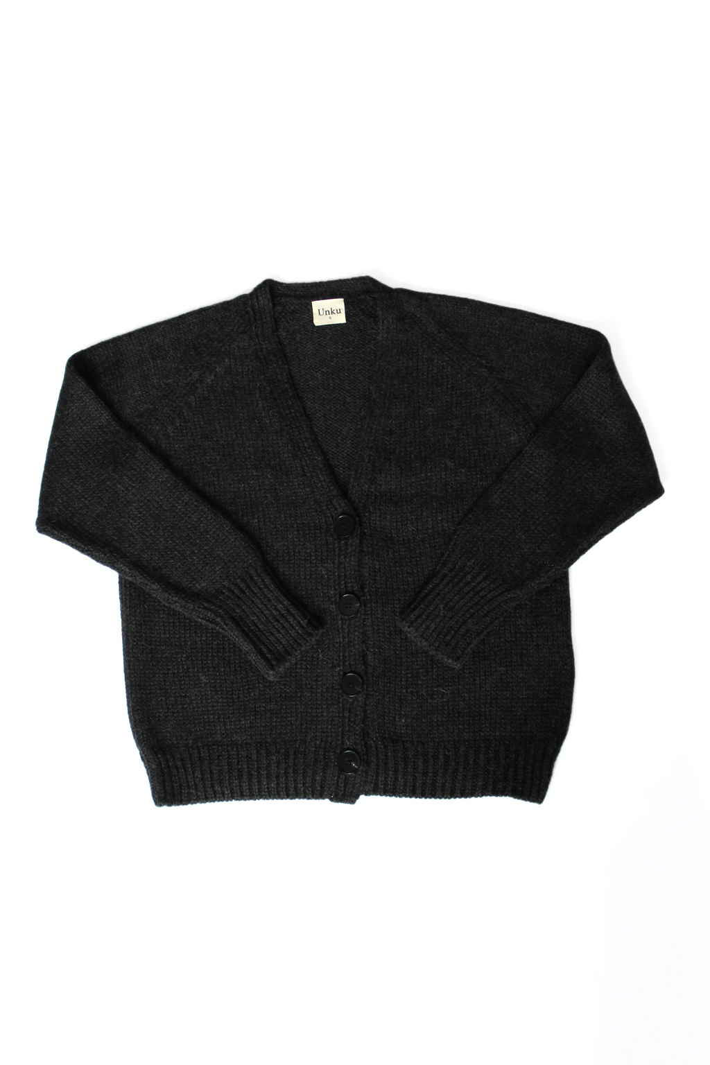 Baby Alpaca Chunky Cardigan ·  Charcoal