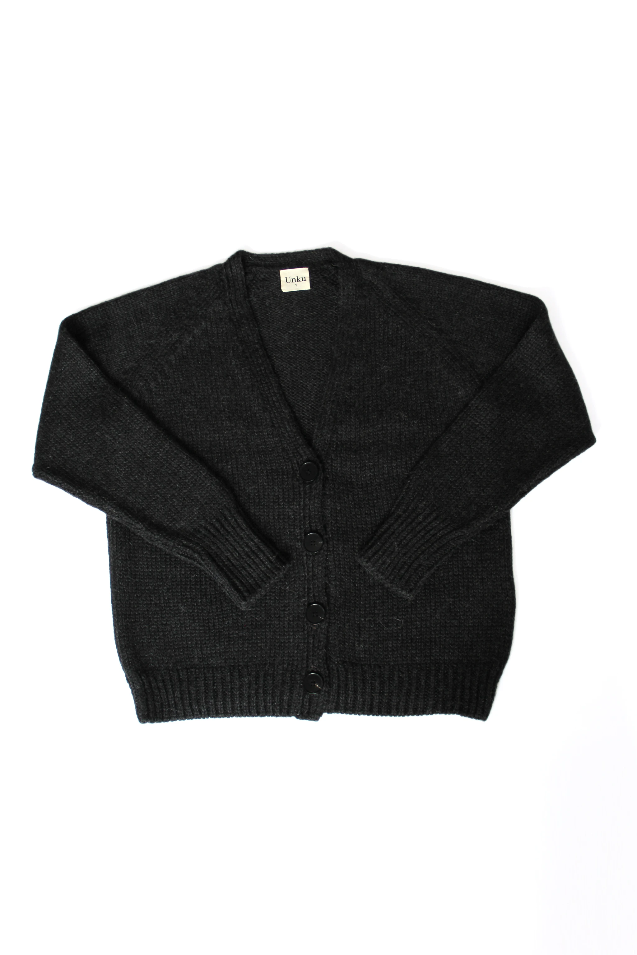 Baby Alpaca Chunky Cardigan ·  Charcoal