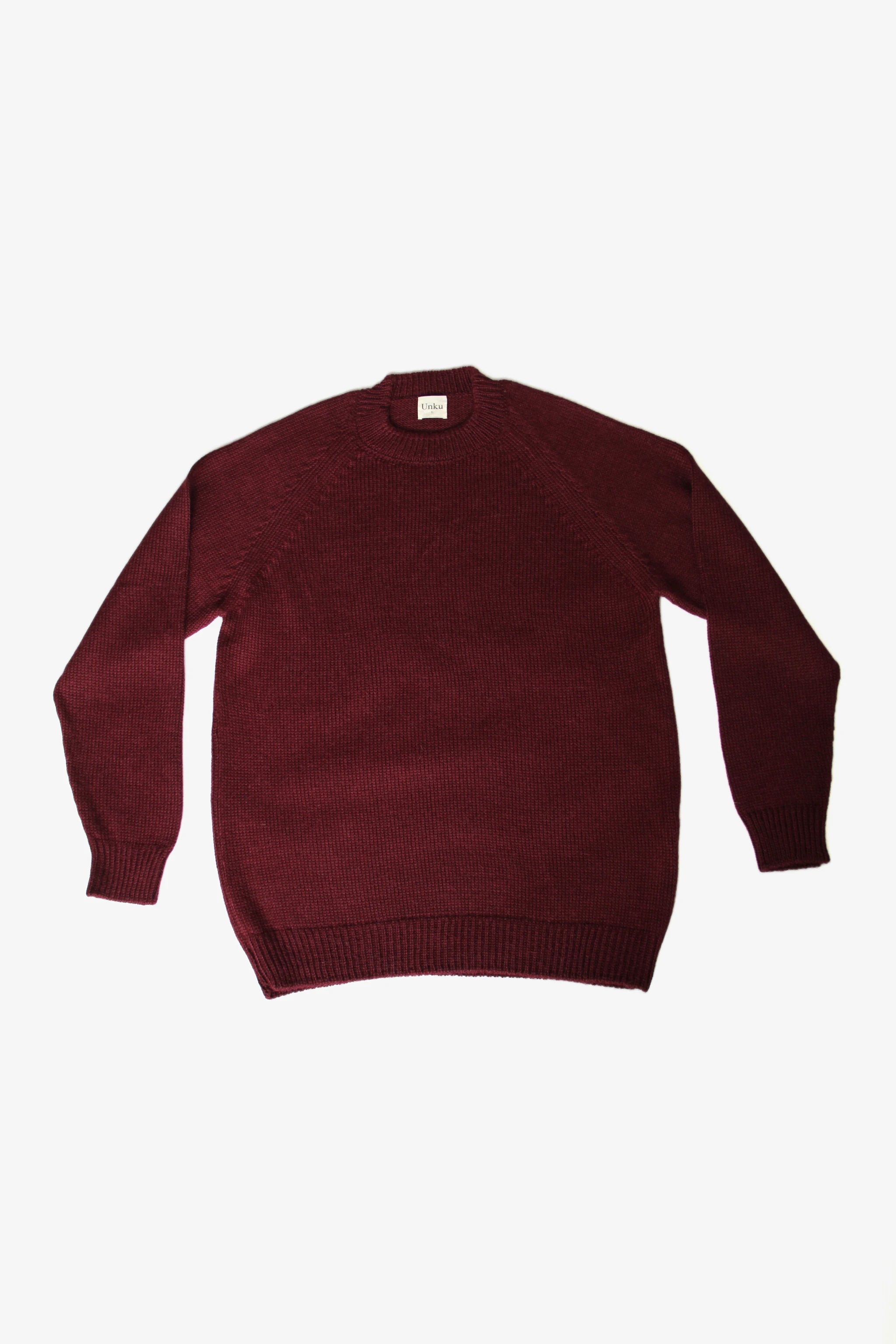 Baby Alpaca Sweater · Burgundy