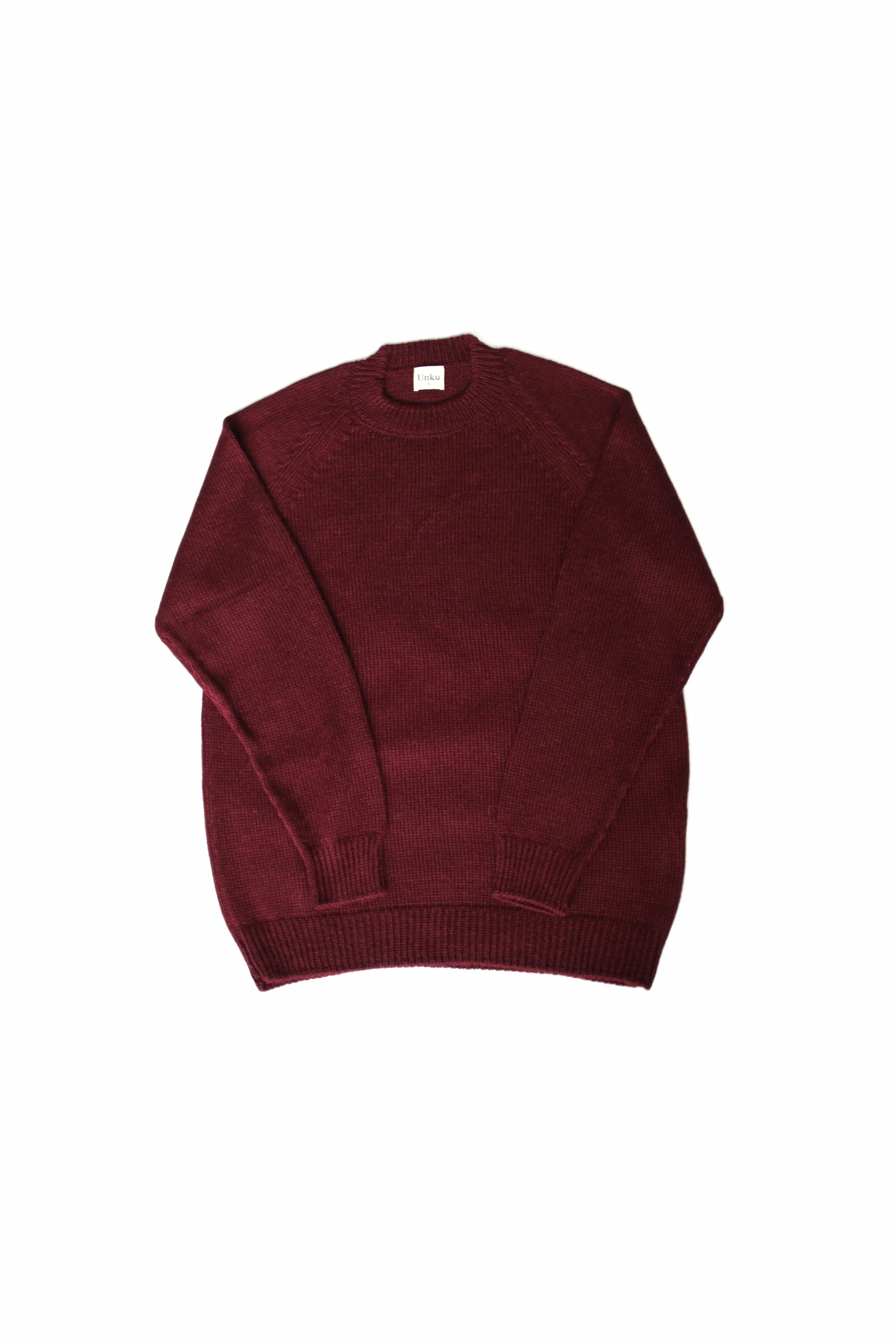 Baby Alpaca Sweater · Burgundy