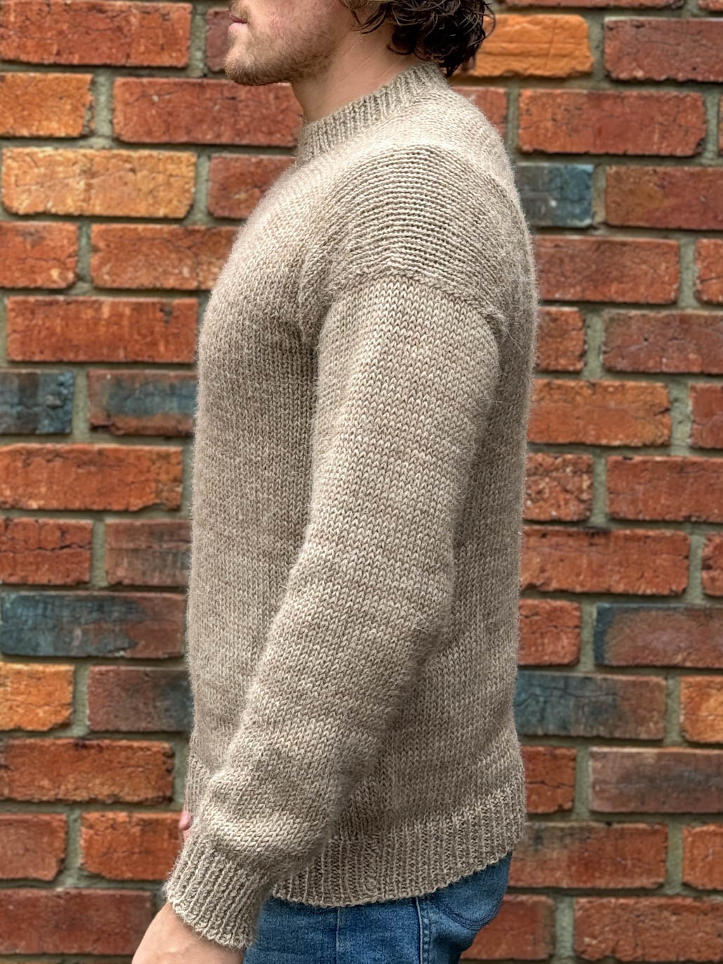 Andes Crew Knit Beige