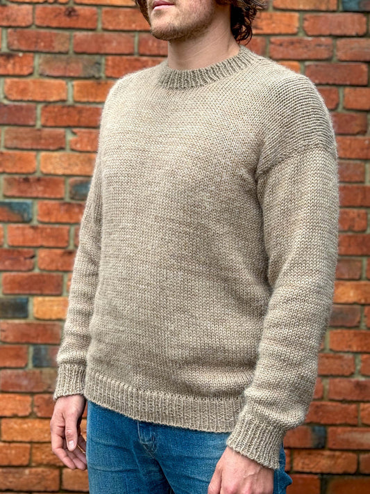 Andes Crew Knit Beige