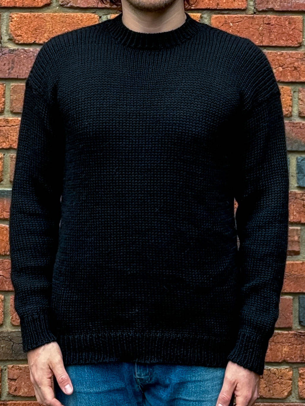 Andes Crew Knit Black