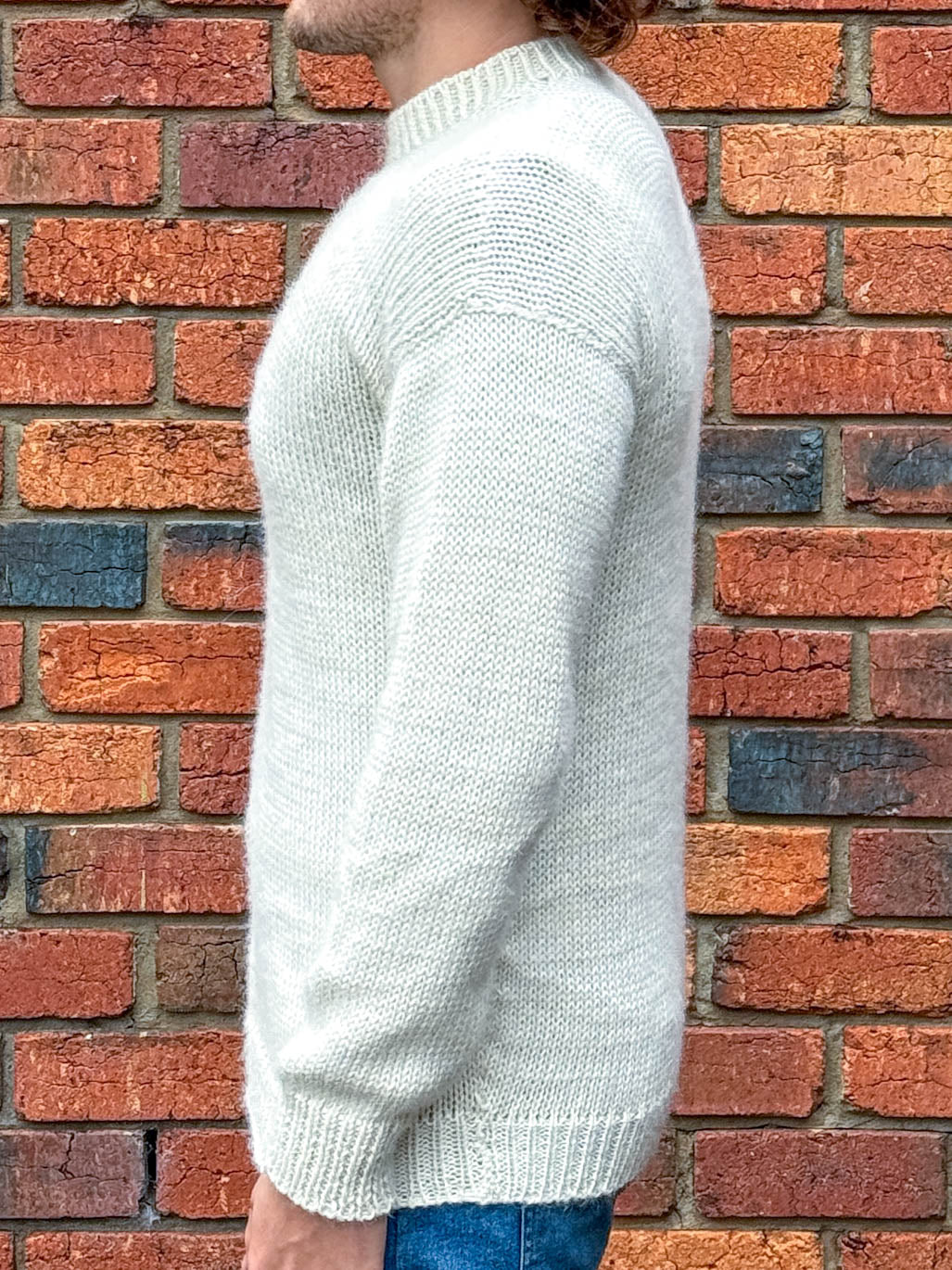 Andes Crew Knit White