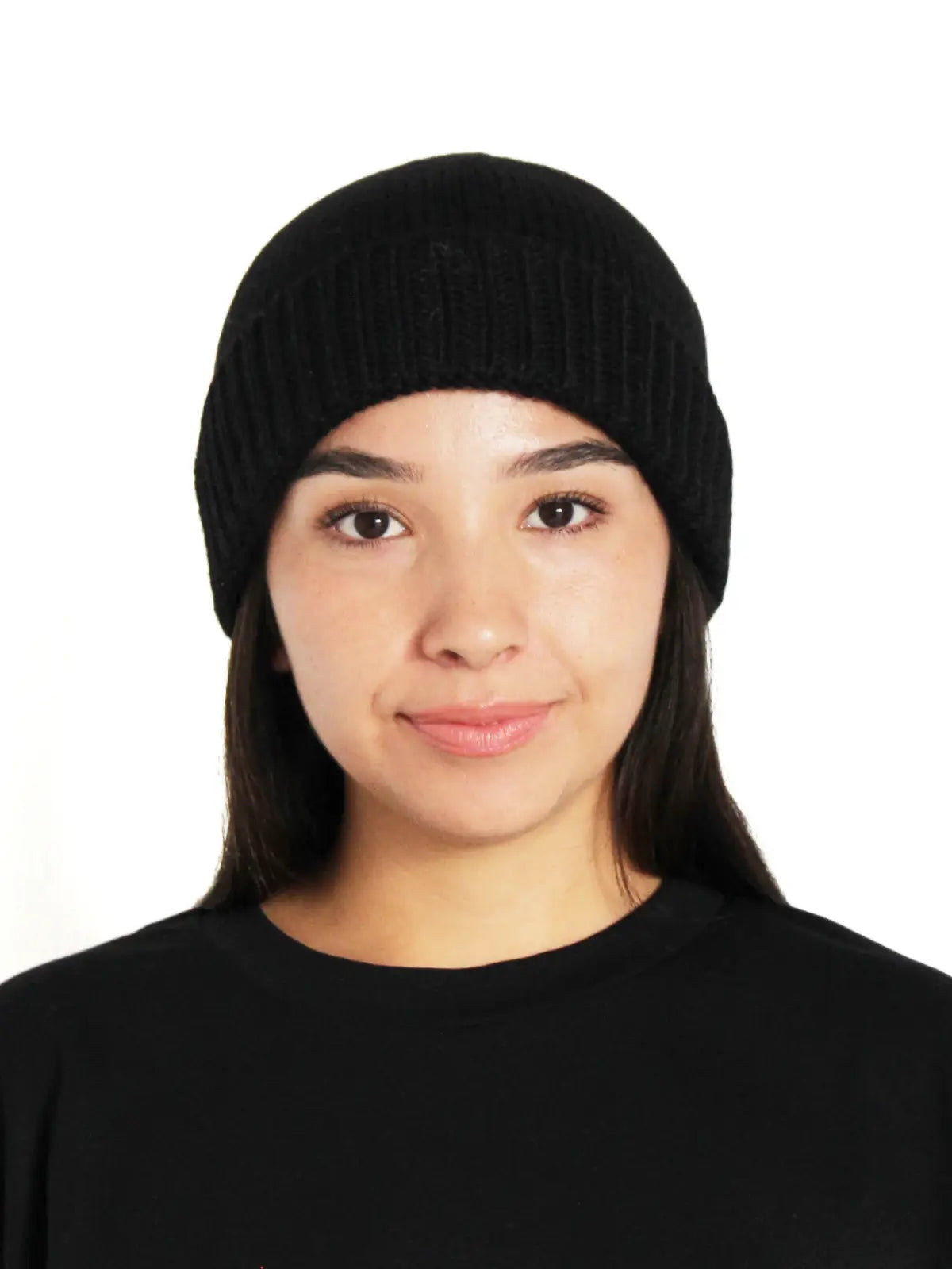 Baby Alpaca Beanie · Black