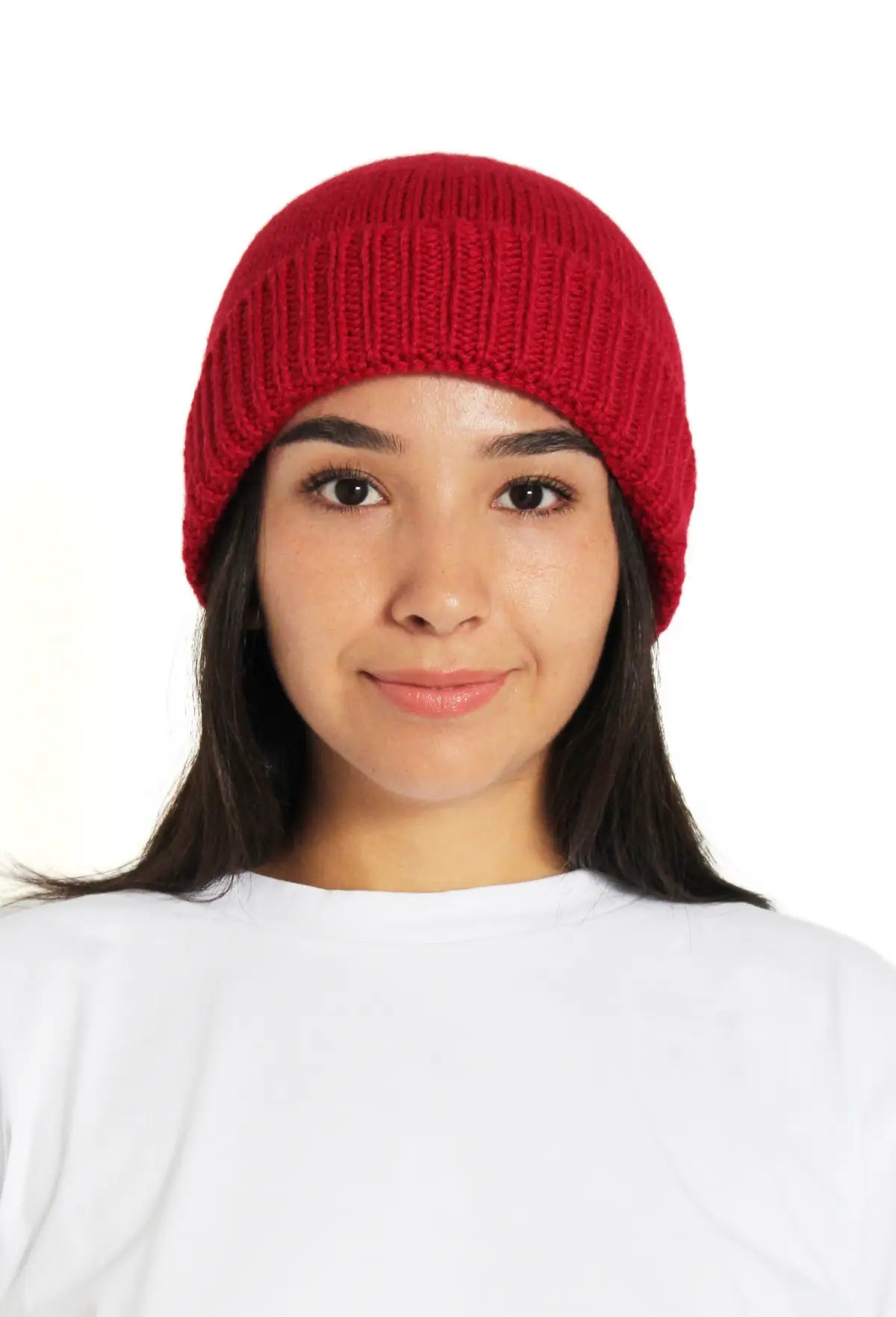 Baby Alpaca Beanie · Fuchsia