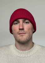 Baby Alpaca Beanie · Fuchsia