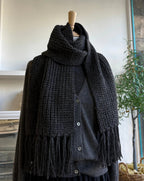 Baby Alpaca Scarf · Charcoal Gray