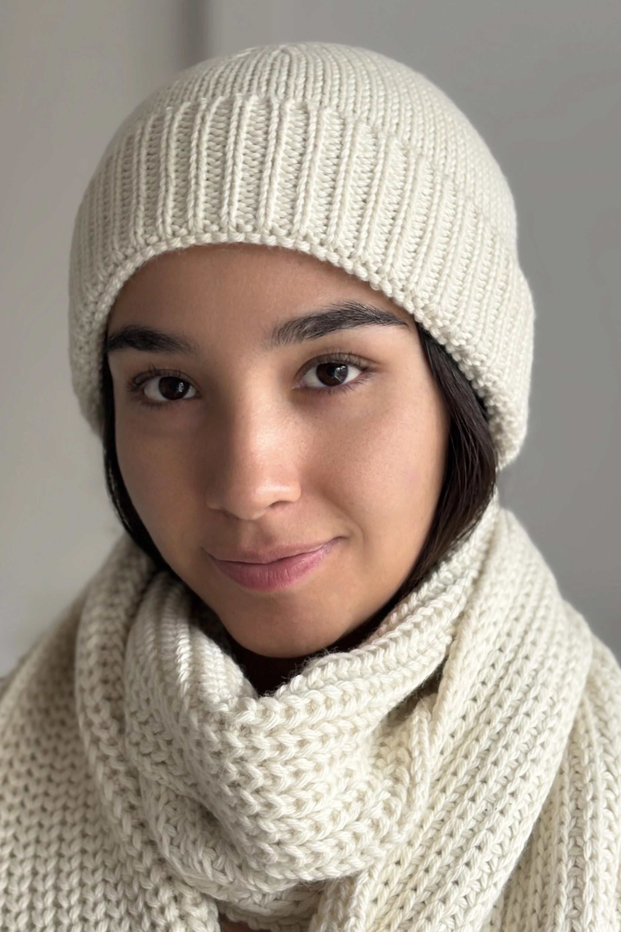 Baby Alpaca Scarf · Cream